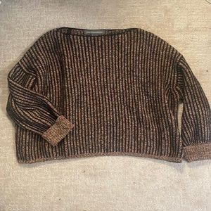 Cropped French Connection multi colored sweater